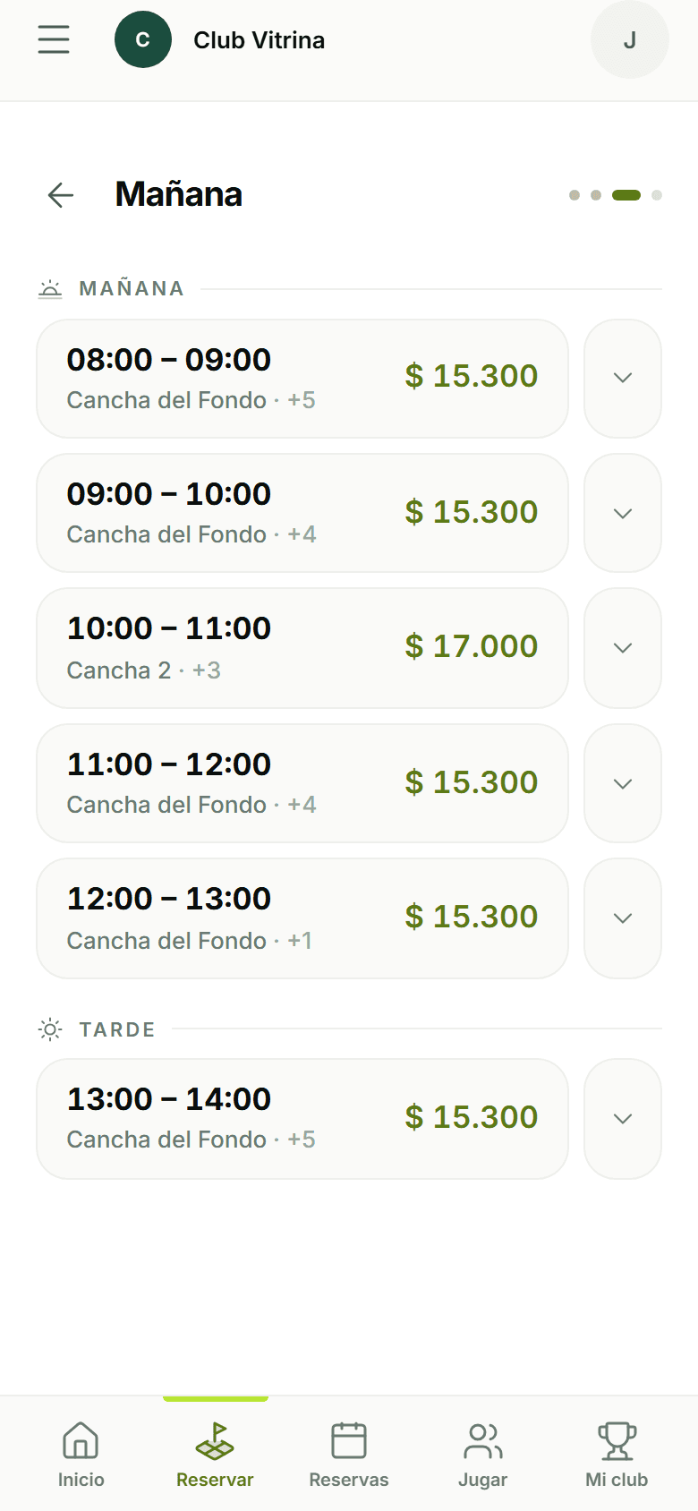 La reserva, desde el celular